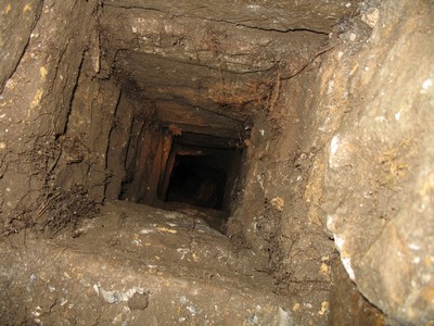 L'orifice de la cheminée d'aération