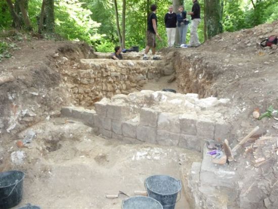 Vue d'ensemble de la fouille.